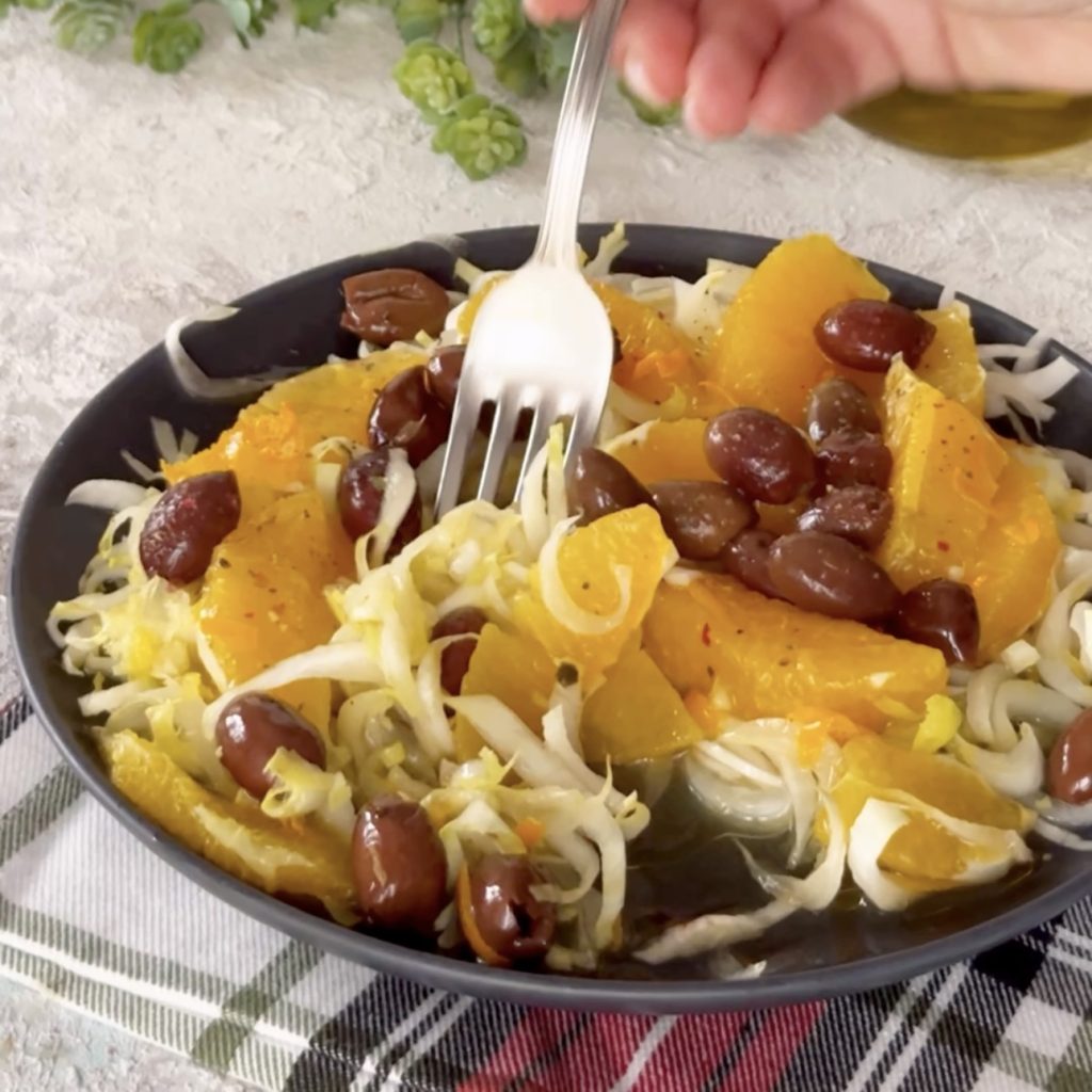 Salade avec endive belg