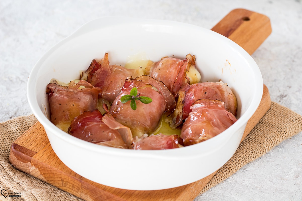 SCAMORZES AU FOUR AVEC SPECK