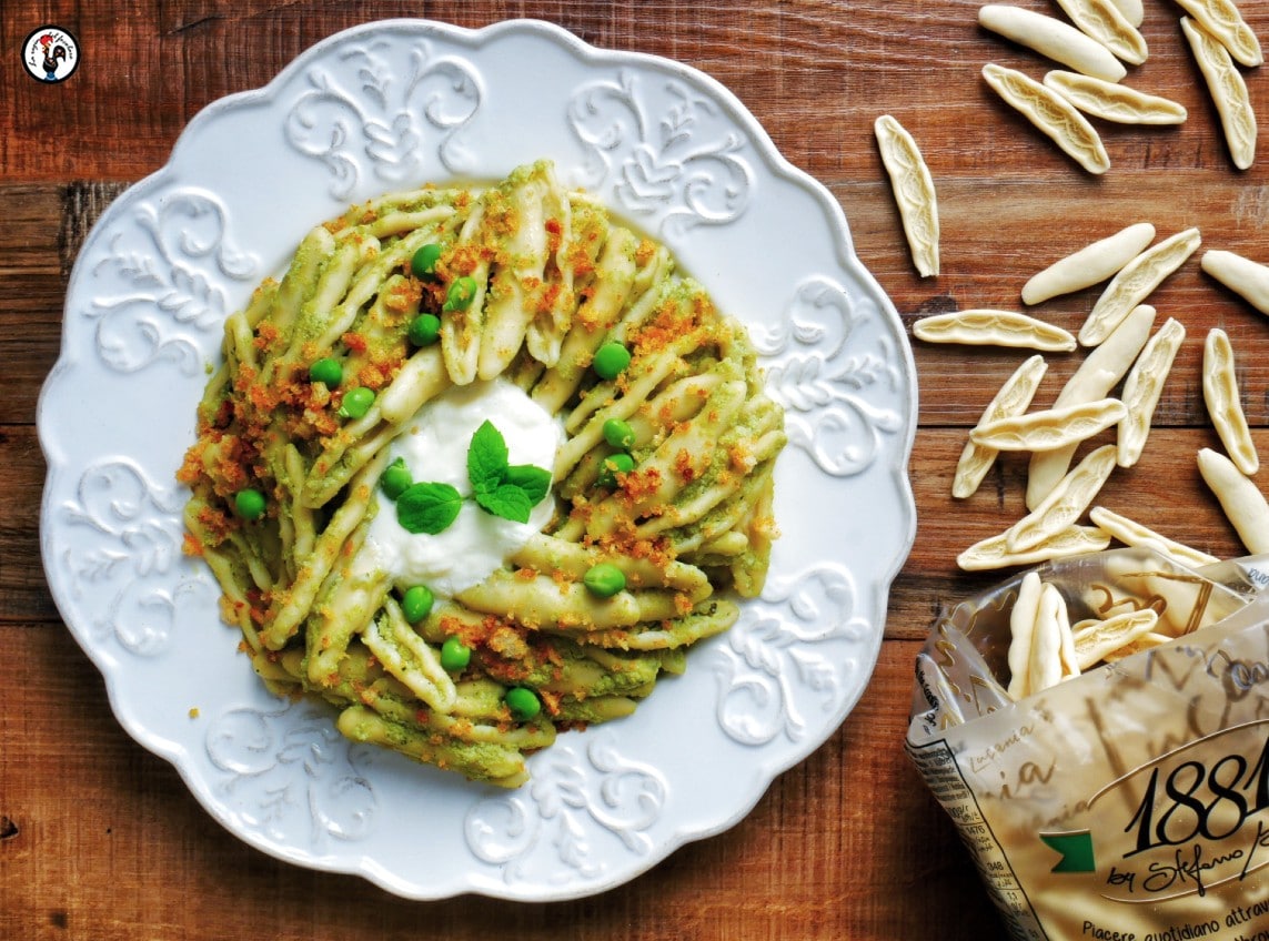 Strascinati avec crème de fèves et stracciatella – Recette régionale printanière avec citron et menthe