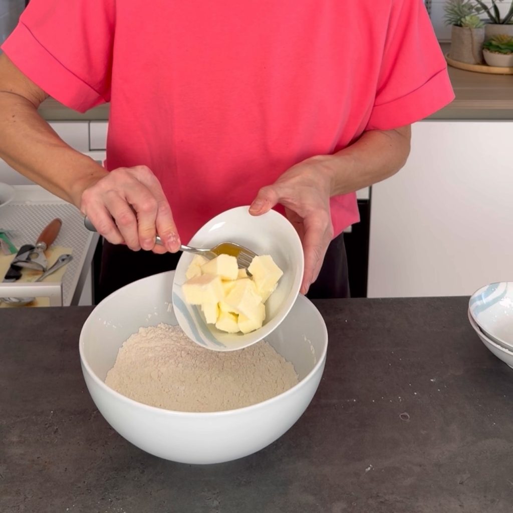Strudel aux pommes avec pâte sablée