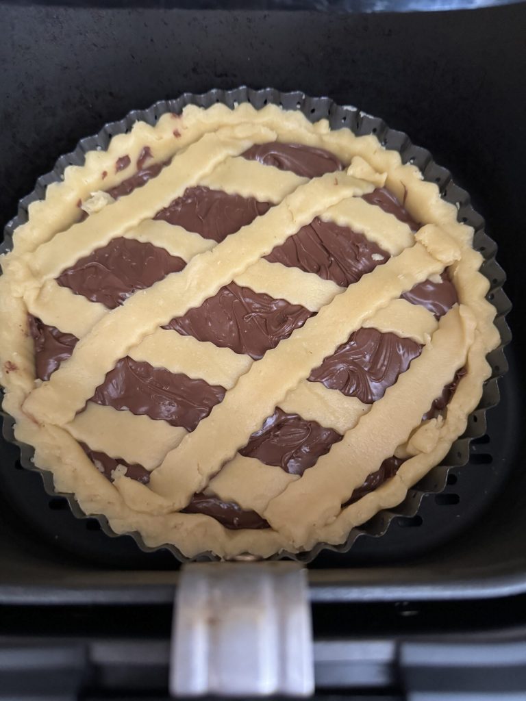 Tarte à la nutella dans une friteuse à air