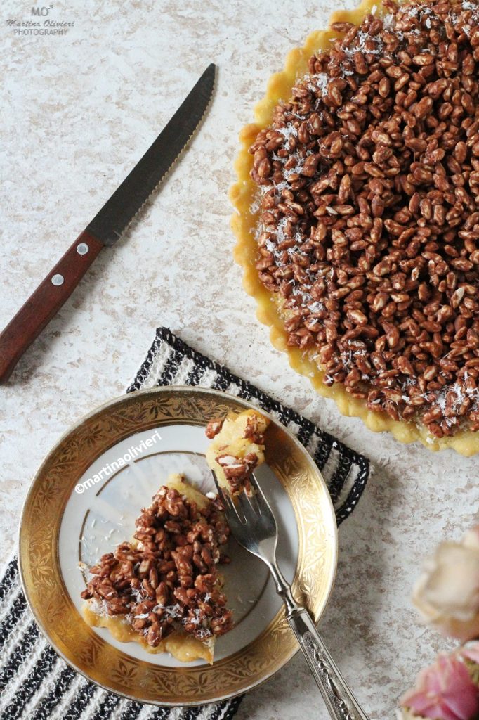 Tarte à la noix de coco et riz soufflé