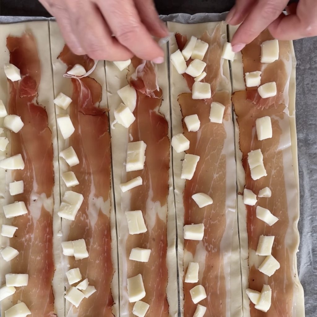 Tarte salée aux champignons et speck