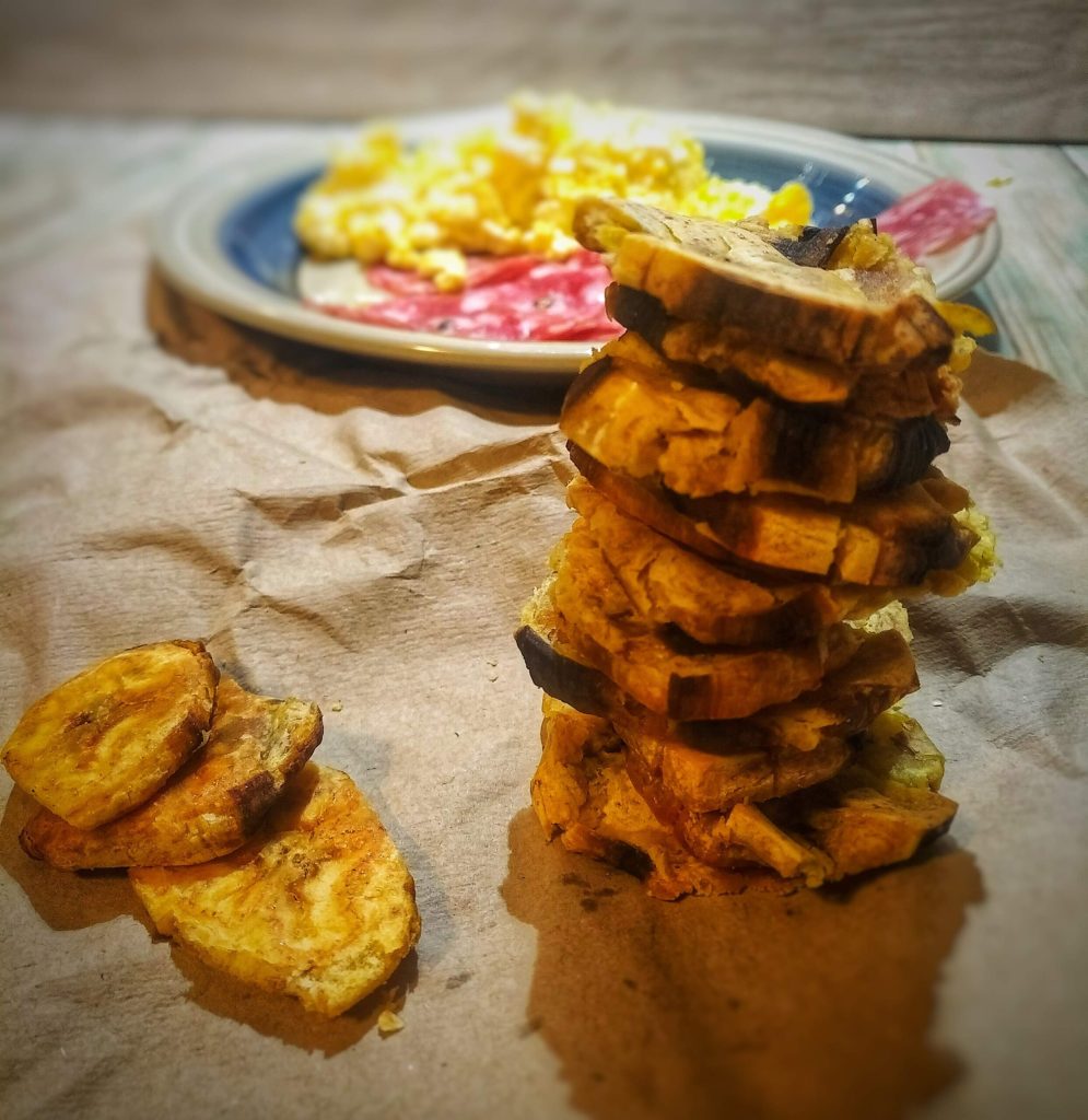 mangú et tostones Plantain