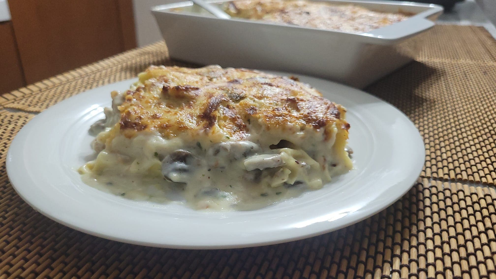 Lasagnes champignons et saucisse à la friteuse à air