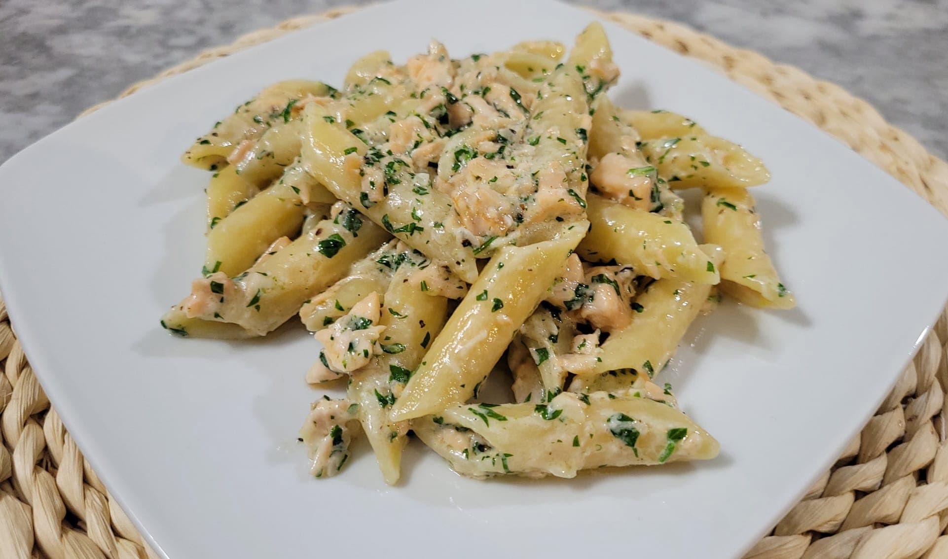 Pennes au Saumon et Crème