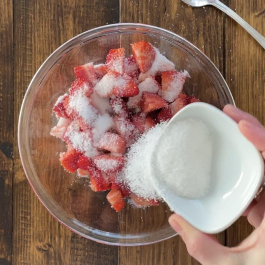 Zuccotto aux fraises