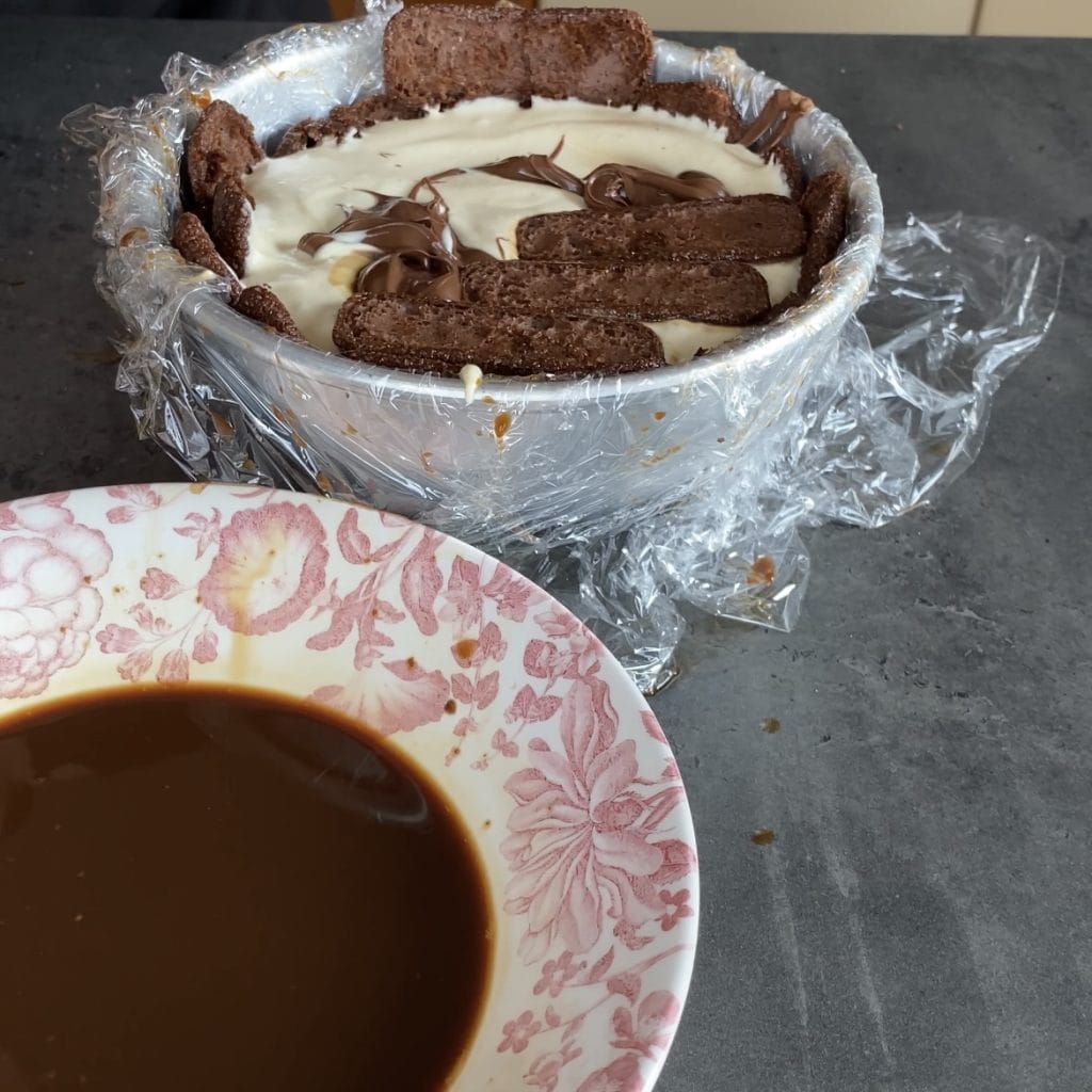 Zuccotto avec pavesini à la nutella