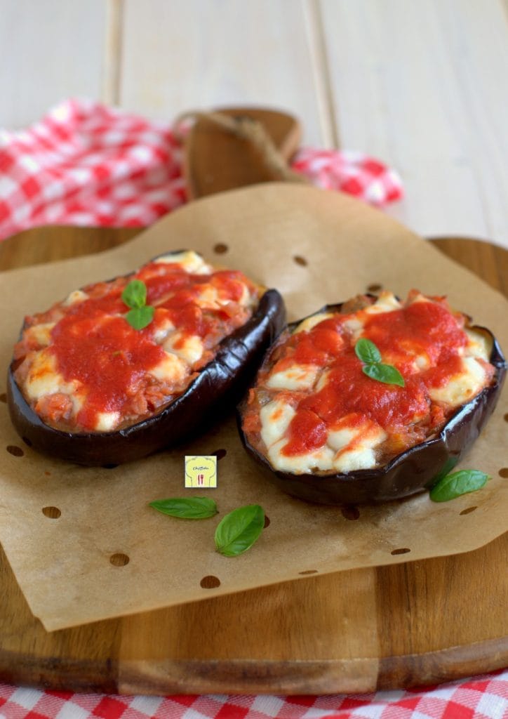 aubergines farcies dans la friteuse à air gp