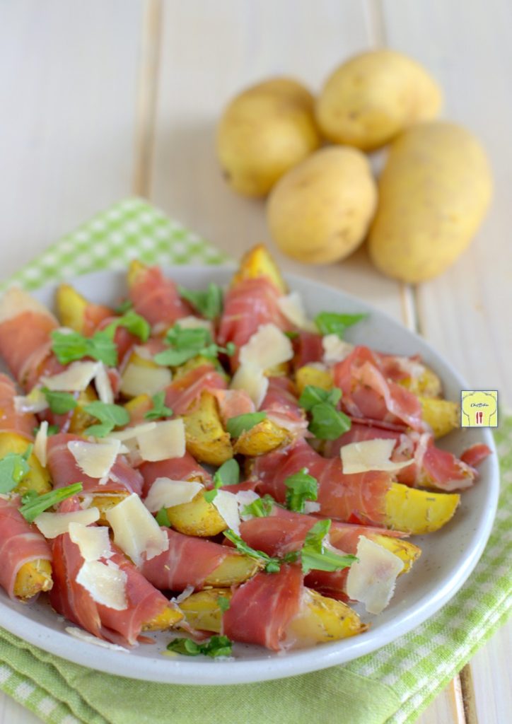 bouchées de pommes de terre et jambon cru gp