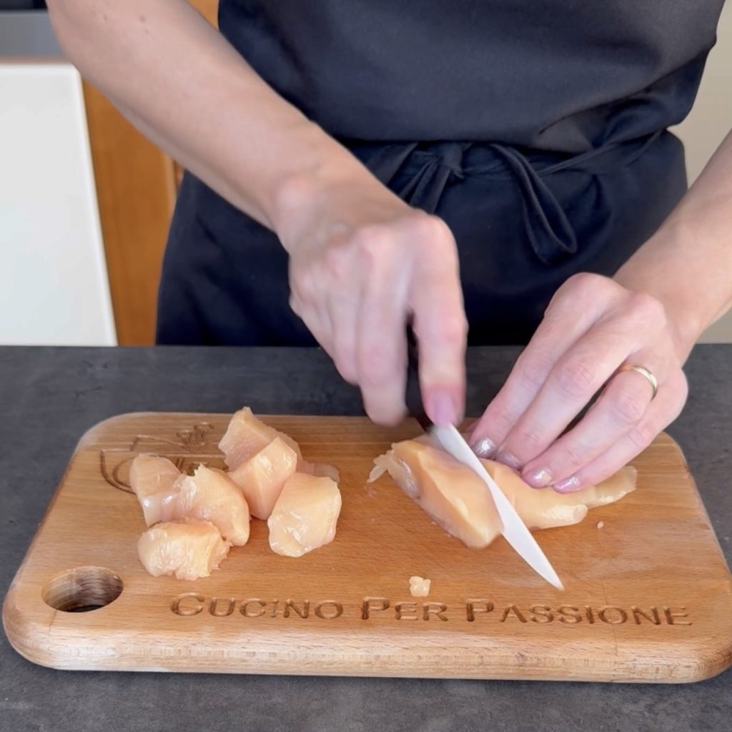 bouchées de poulet à la chasseur