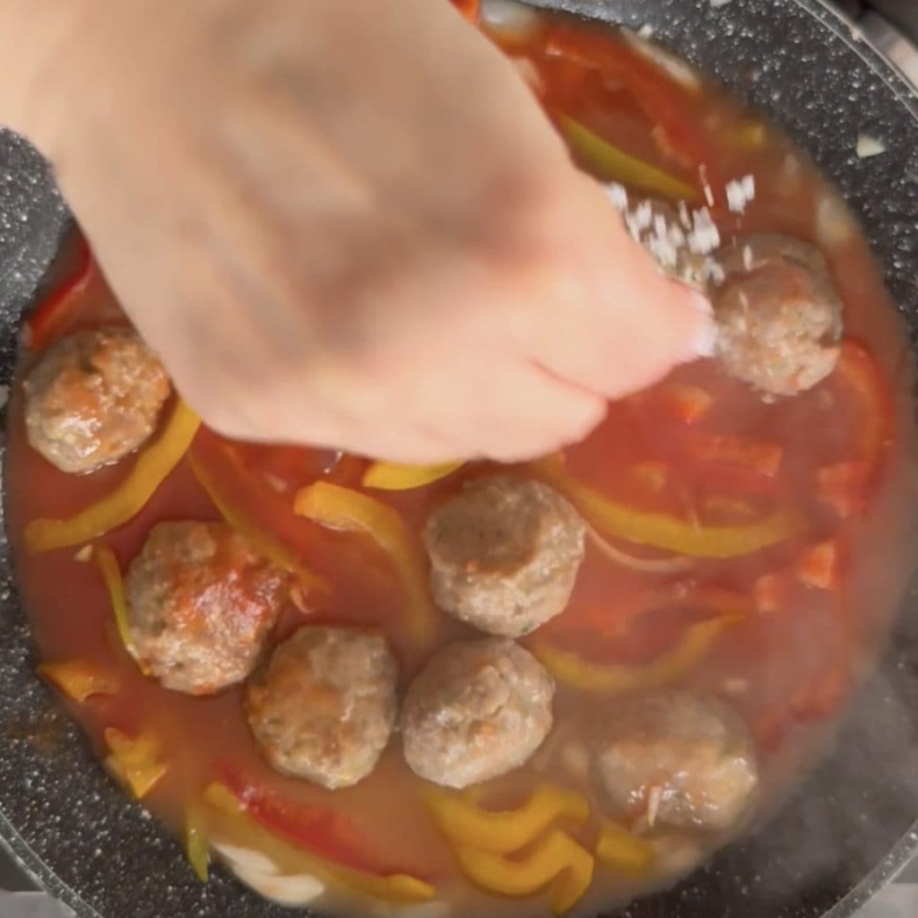 boulette avec poivrons