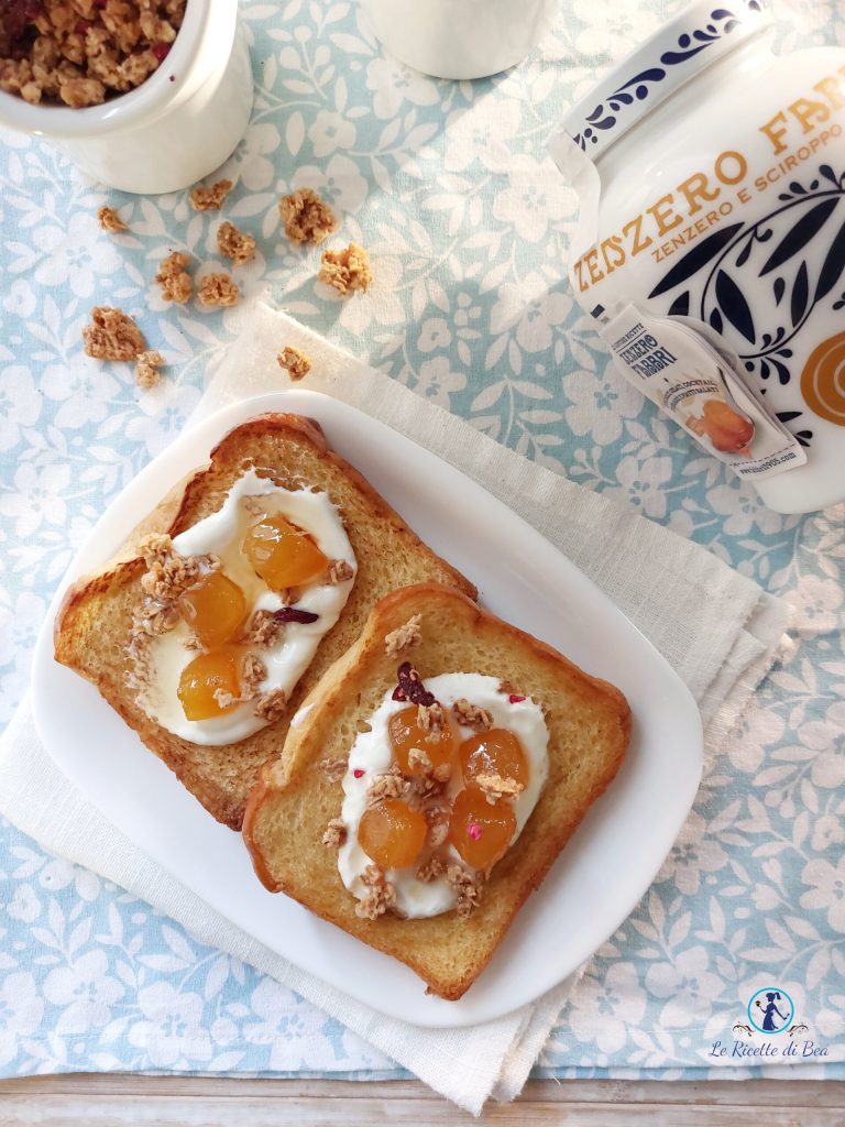 brioche yaourt et gingembre confit