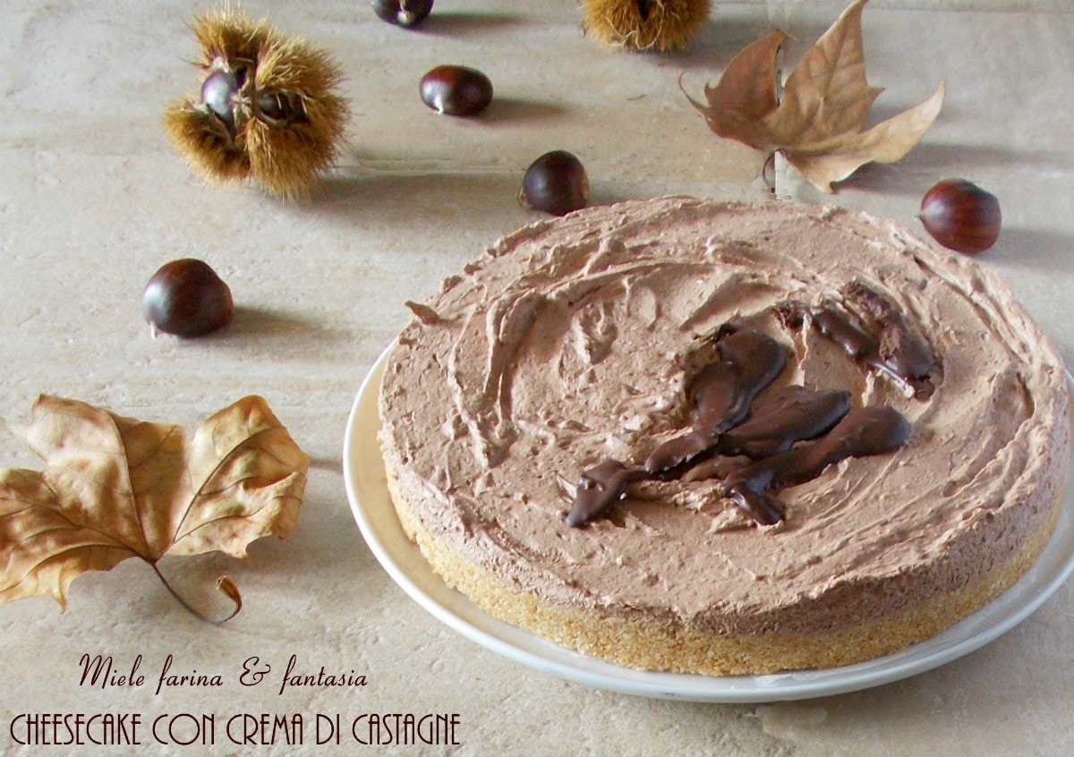 Cheesecake d’automne aux châtaignes