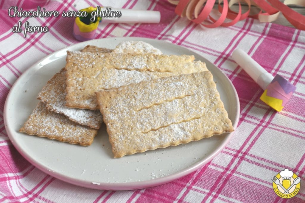 chiacchiere sans gluten au four