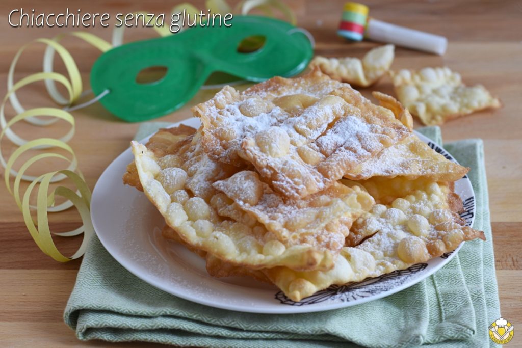 chiacchiere sans gluten frites ou au four avec farine nutrifree recette crostoli cenci frappe de carnaval glutenfree sans levure il chicco di mais