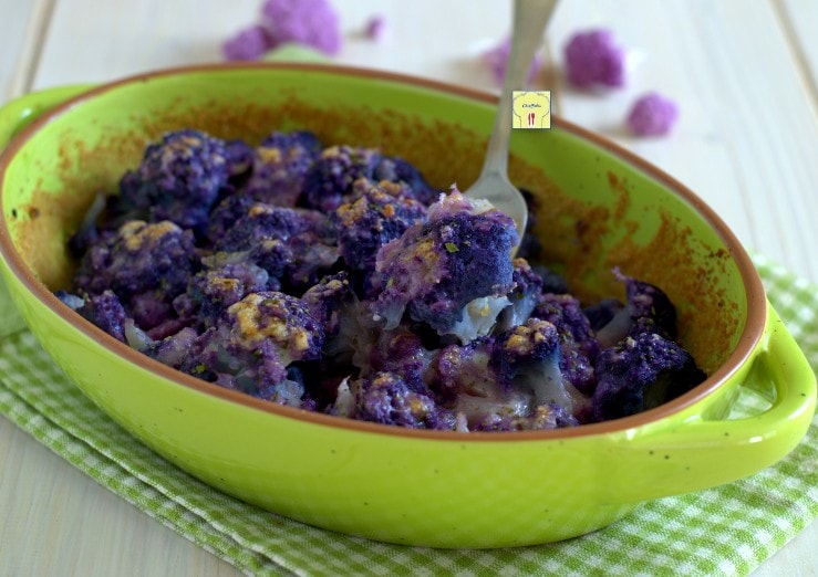 Chou-fleur violet au four