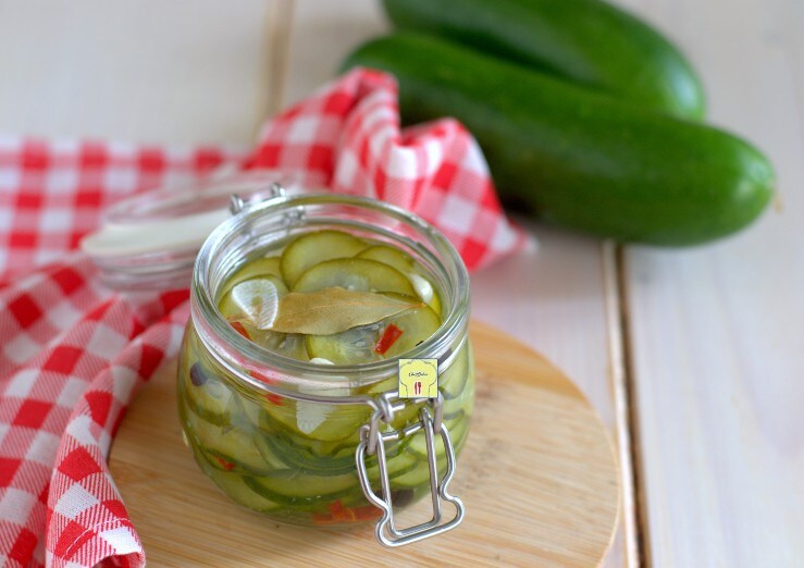Concombres au vinaigre sucré