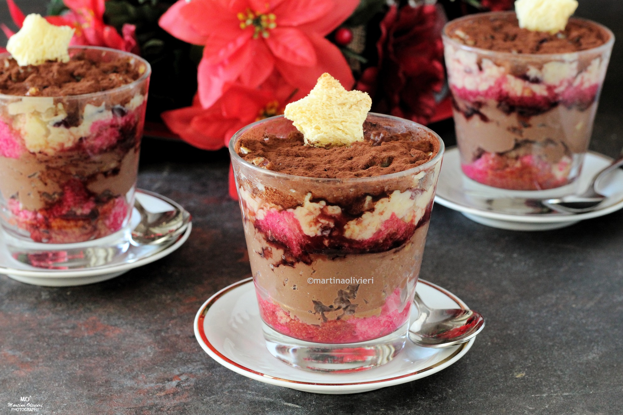 Coupes bicolores au pandoro