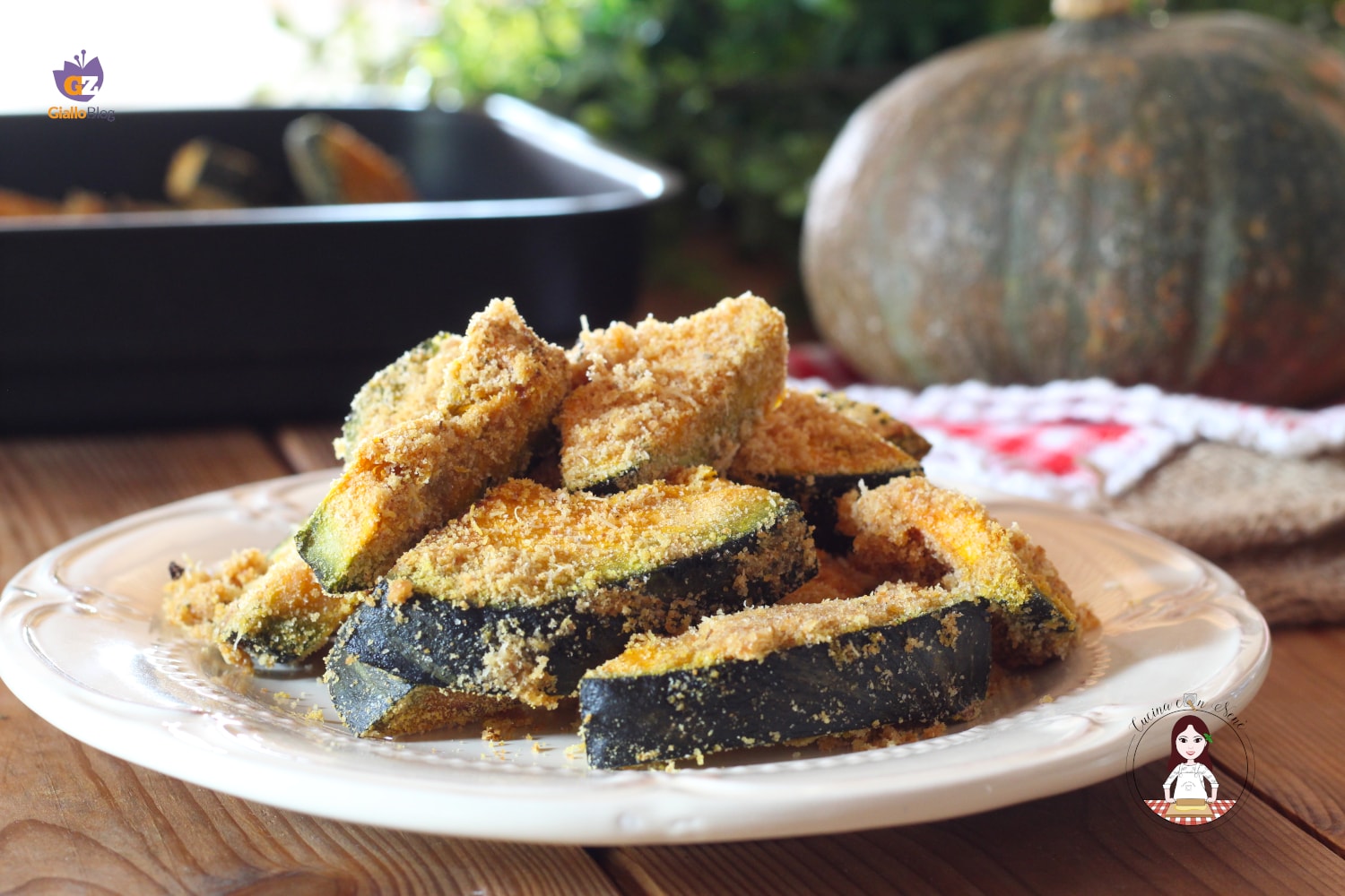 Courge gratinée à la friteuse à air