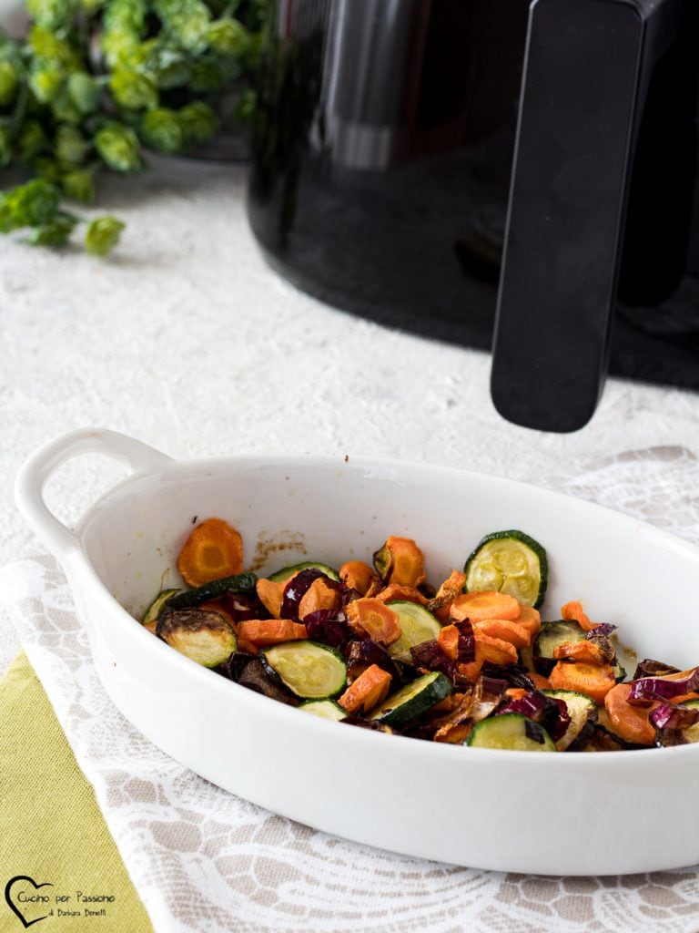 courgettes et carottes à la friteuse à air