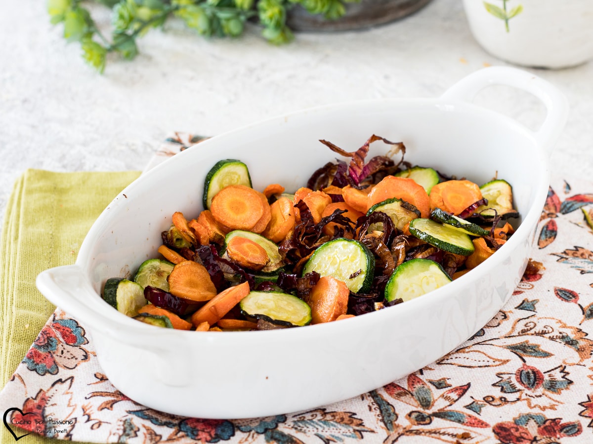 COURGETTES ET CAROTTES AU FOUR