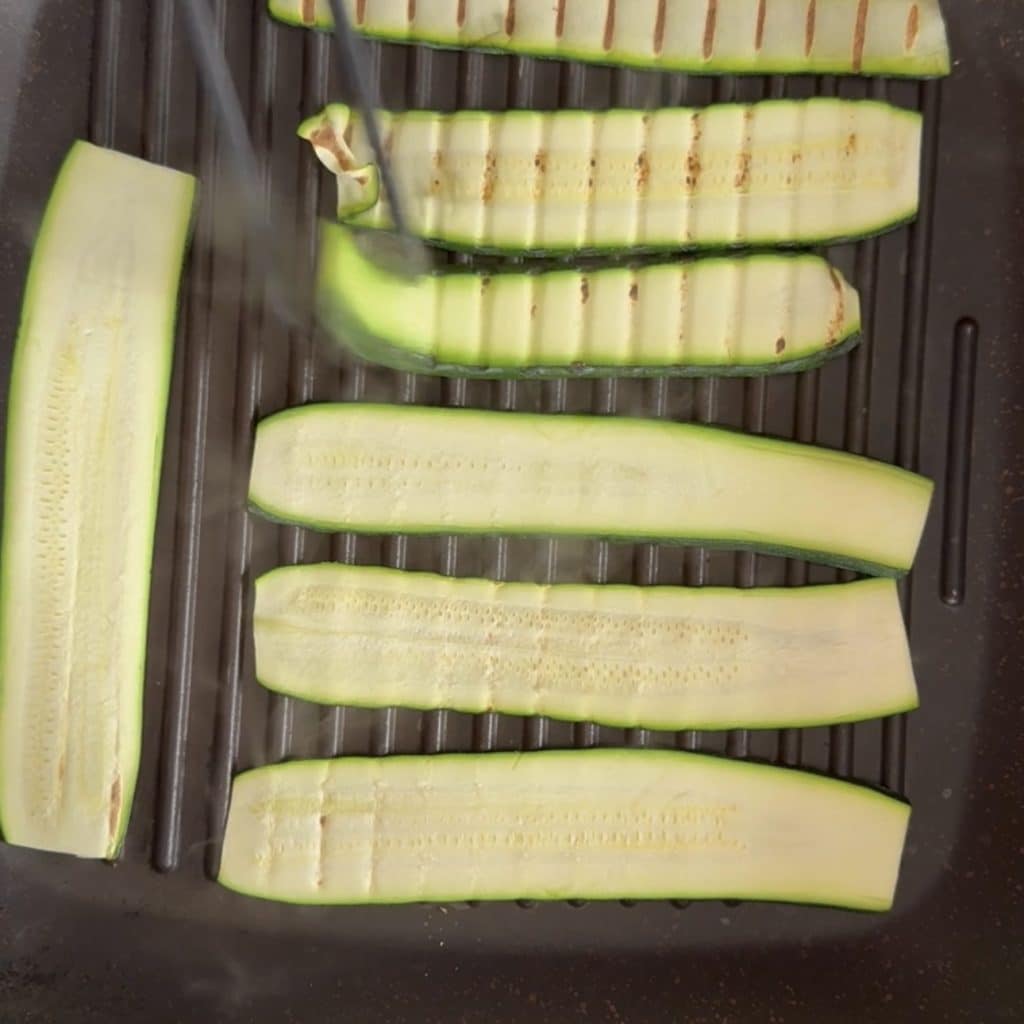 courgettes grillées marinées