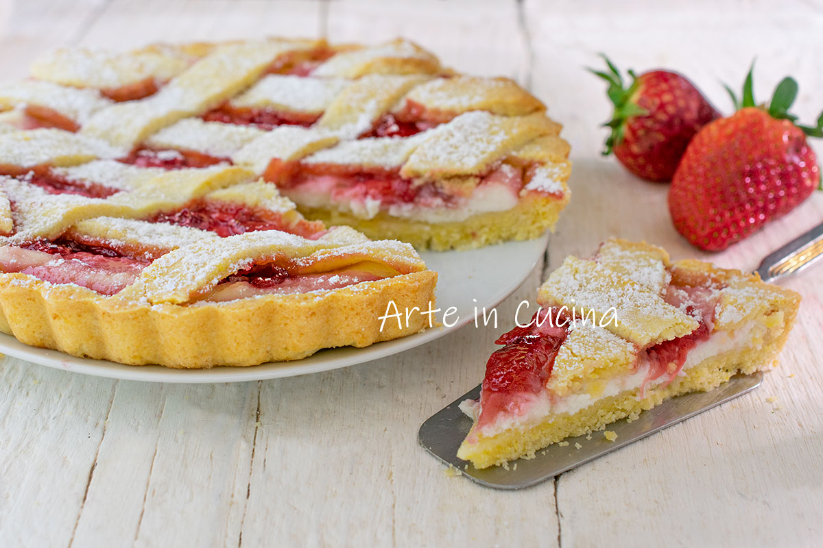 TARTE À LA RICOTTA et aux fraises