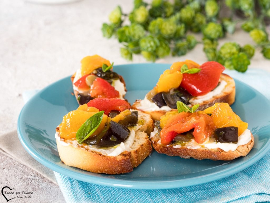 crostini aux légumes
