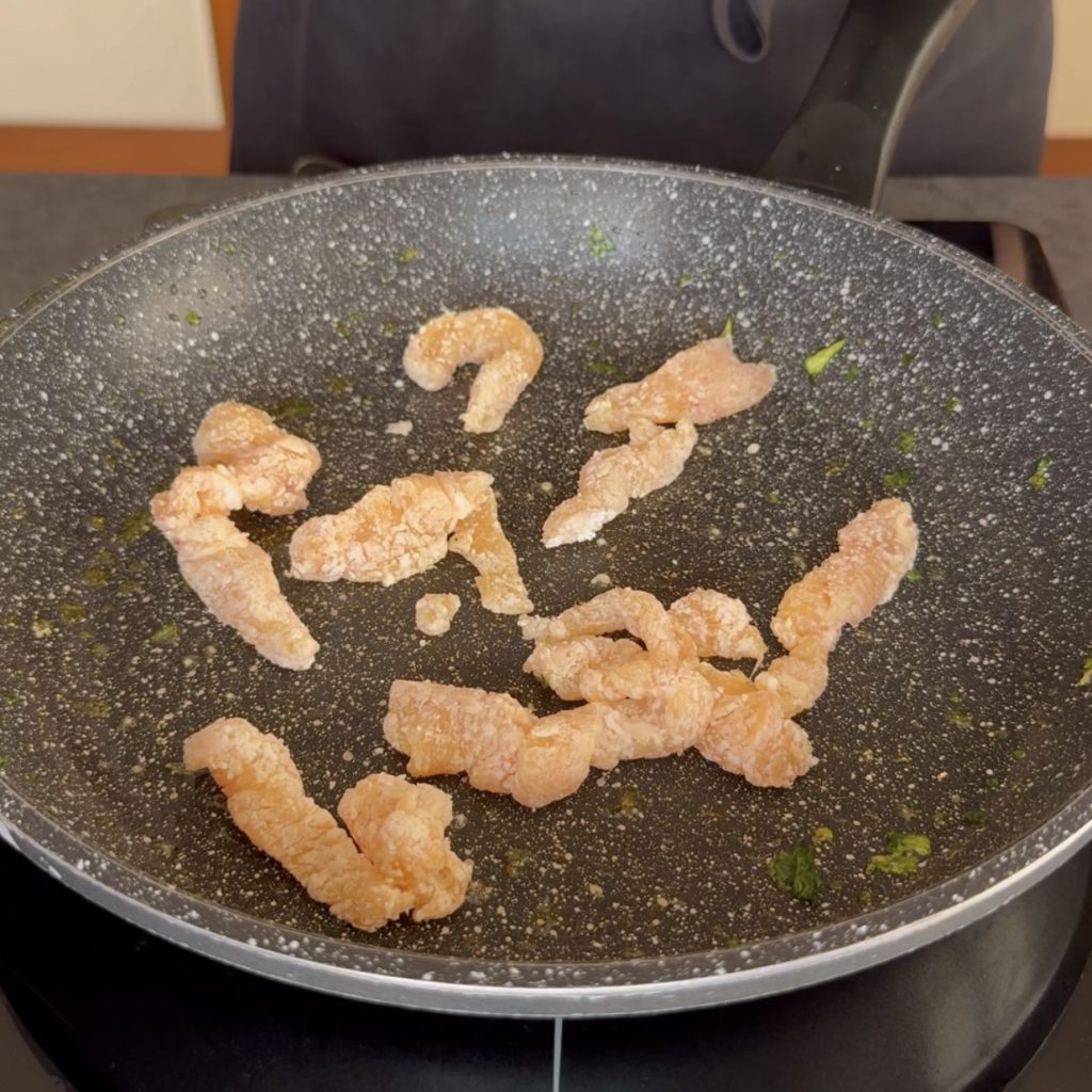 émincés de poulet aux courgettes