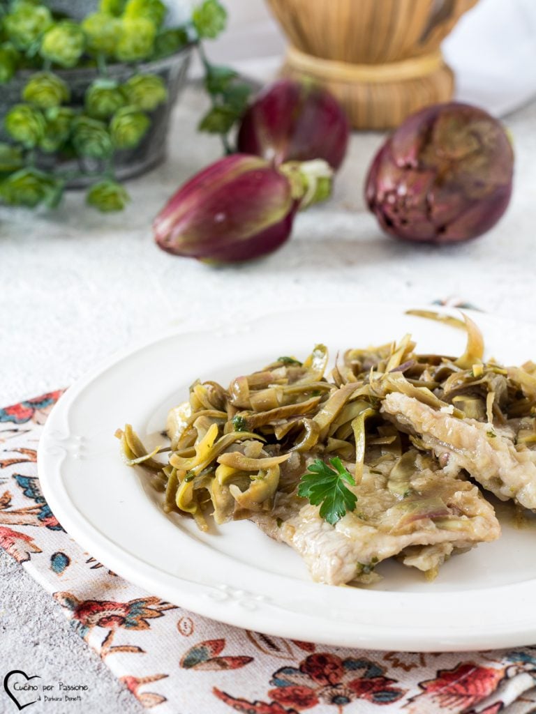 Escalopes aux artichauts