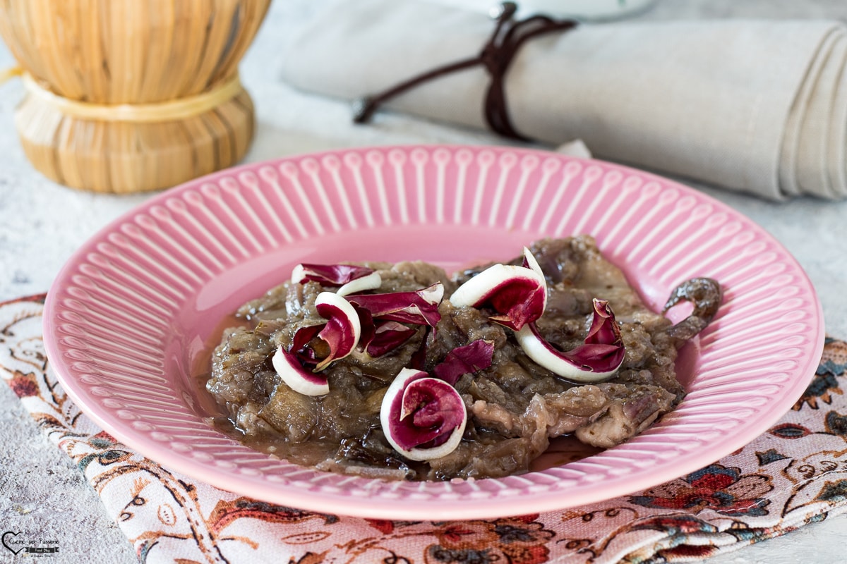 ESCALOPES DE VEAU AU RADICCHIO