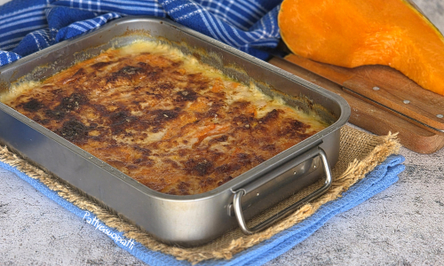Courge gratinée au four