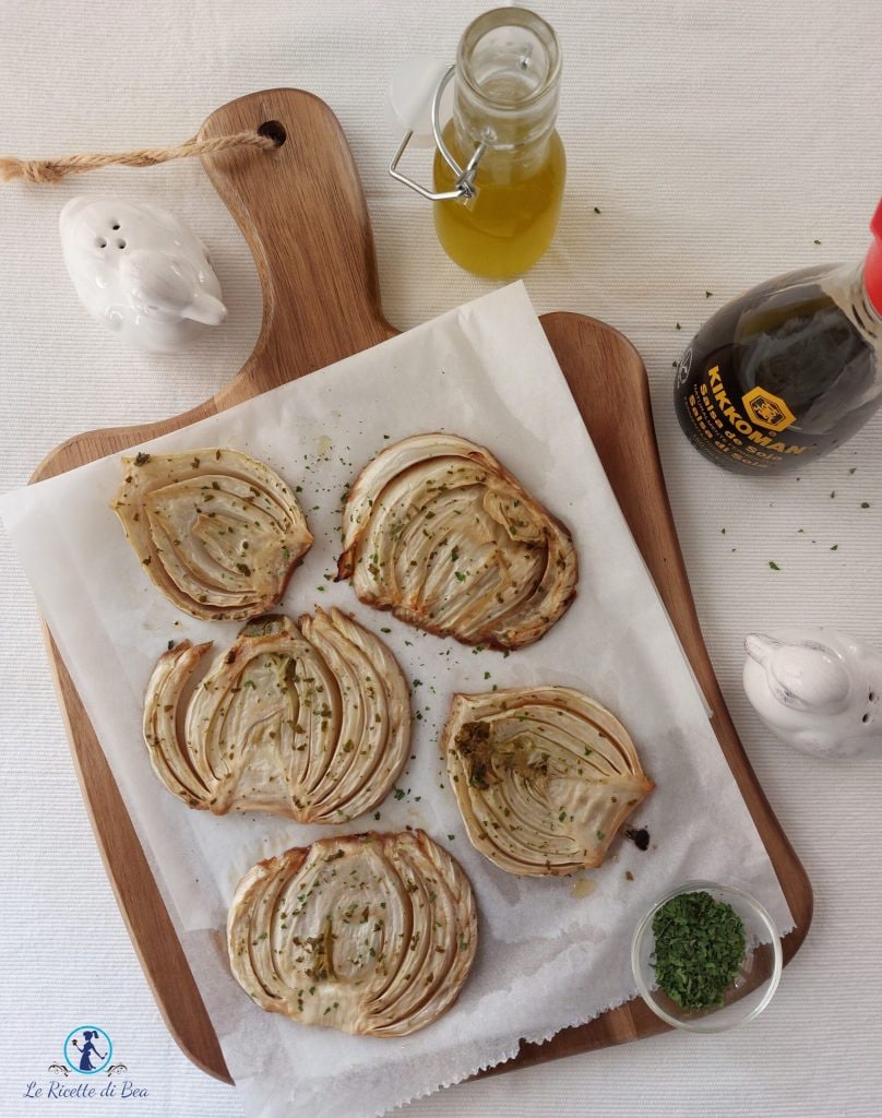 fenouil avec sauce soja