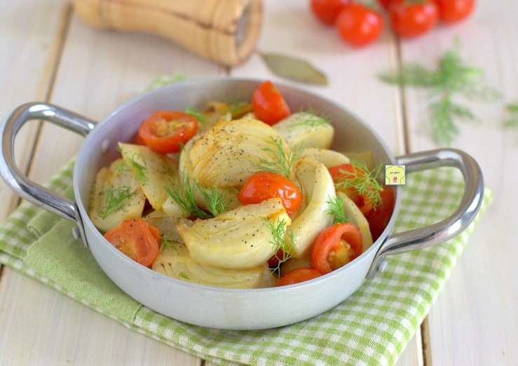 Fenouils et tomates cerises à la poêle