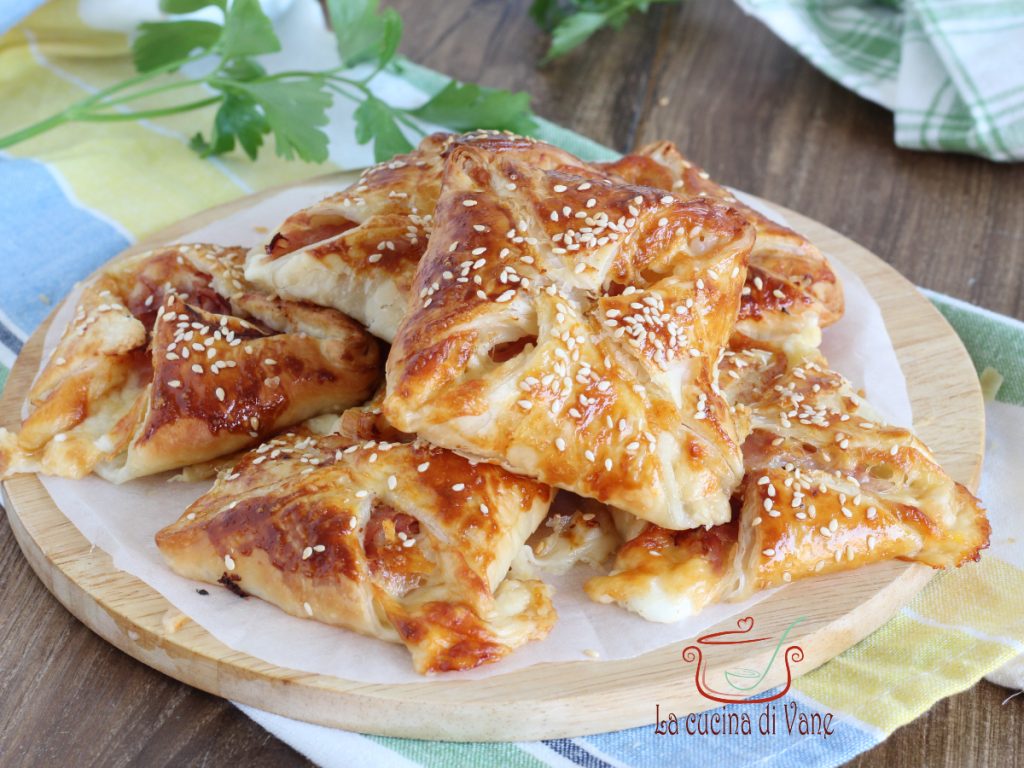 feuilletés avec jambon