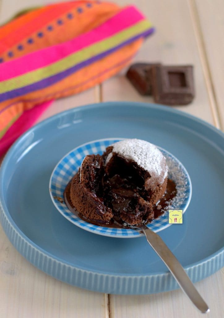 fondant au chocolat cœur coulant en friteuse à air gp