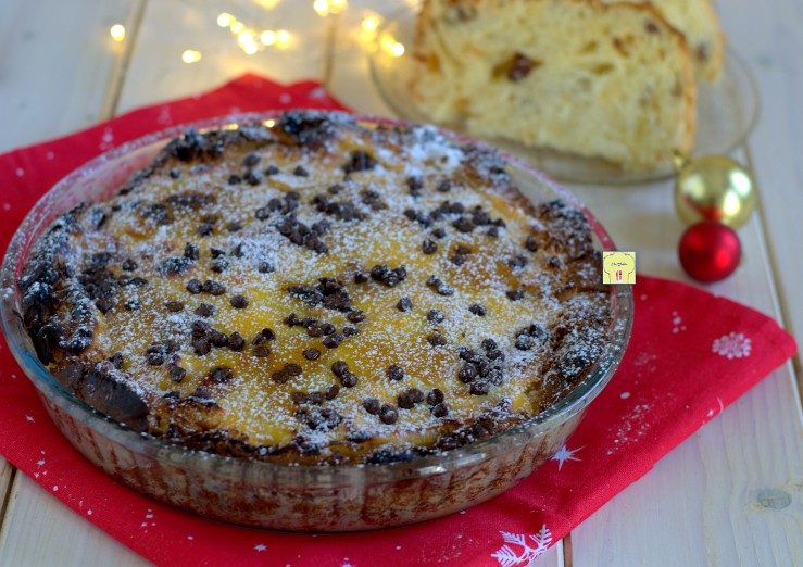 Gâteau de panettone crème et orange