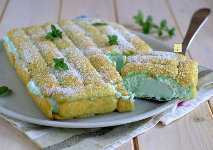 Gâteau de pavesini coco et menthe