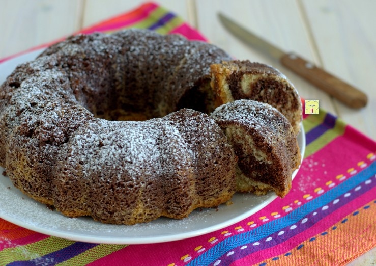 Gâteau marbré sans lactose