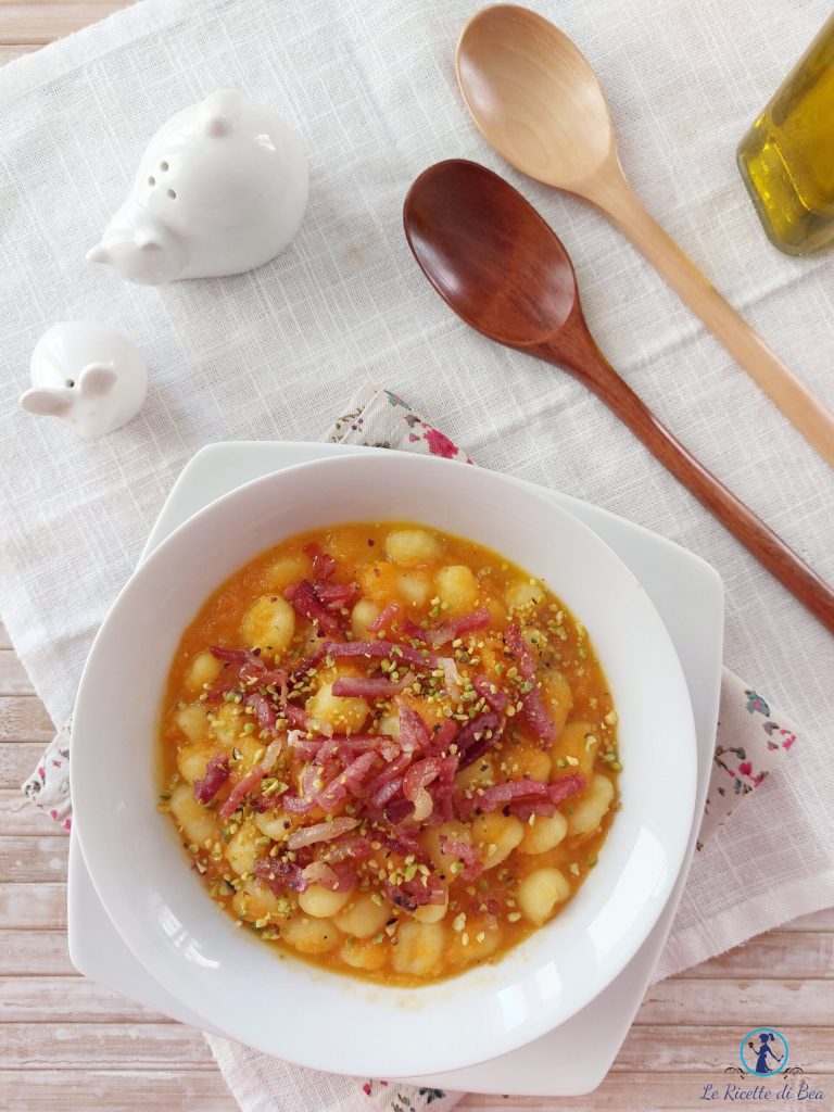 gnocchetti avec crème de courge