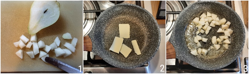 gnocchi poires et gorgonzola recette gnocchetti crémeux particuliers automnaux fromage et poires le grain de maïs 1 dorer les poires