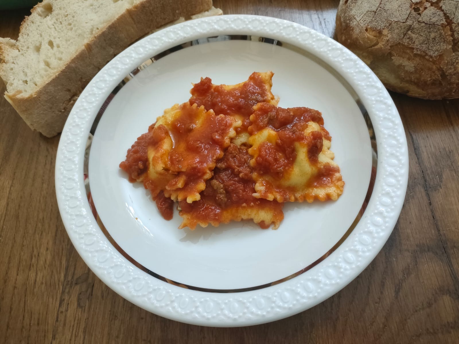 Raviolis ricotta et épinards