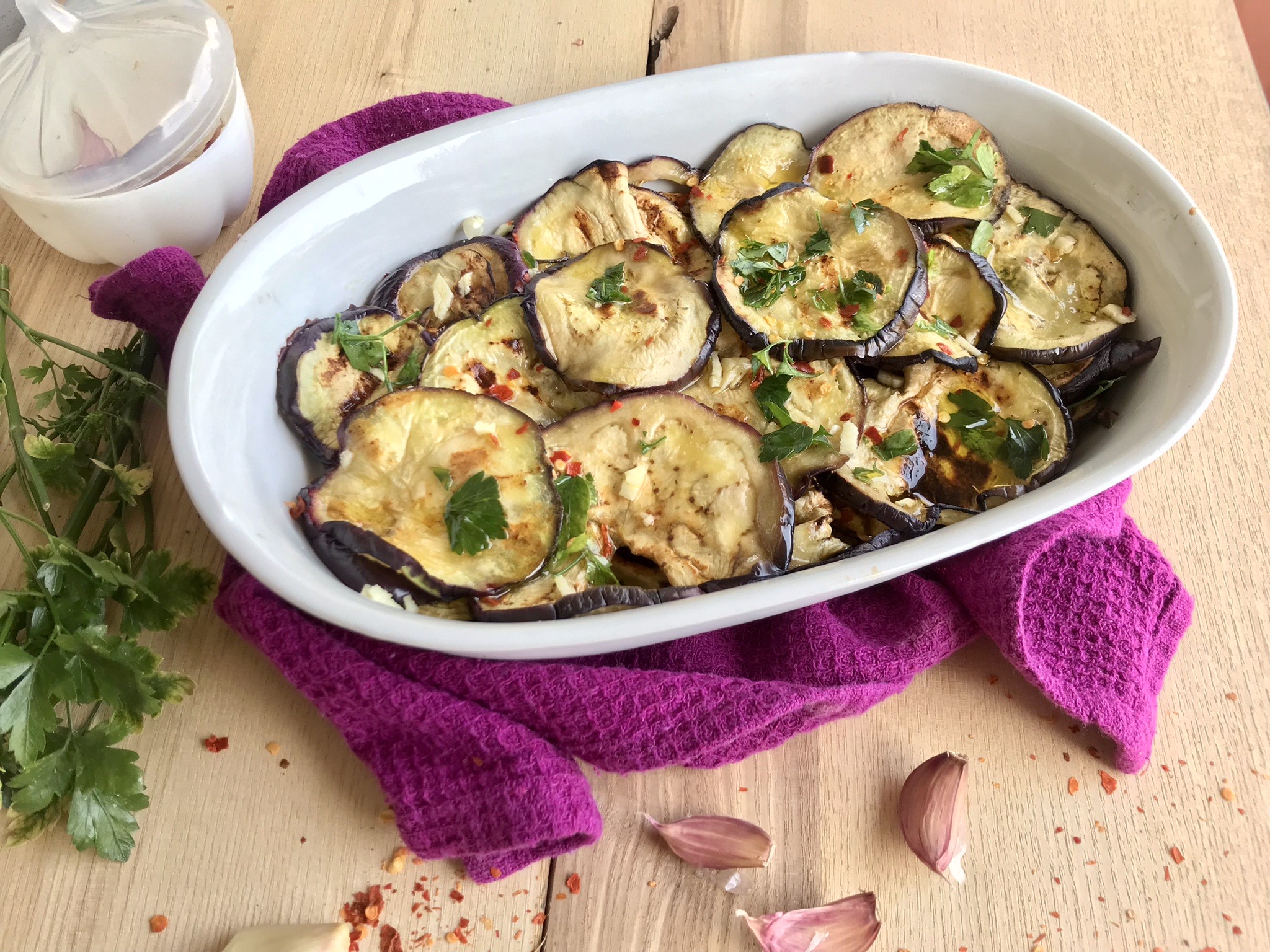 Aubergines grillées