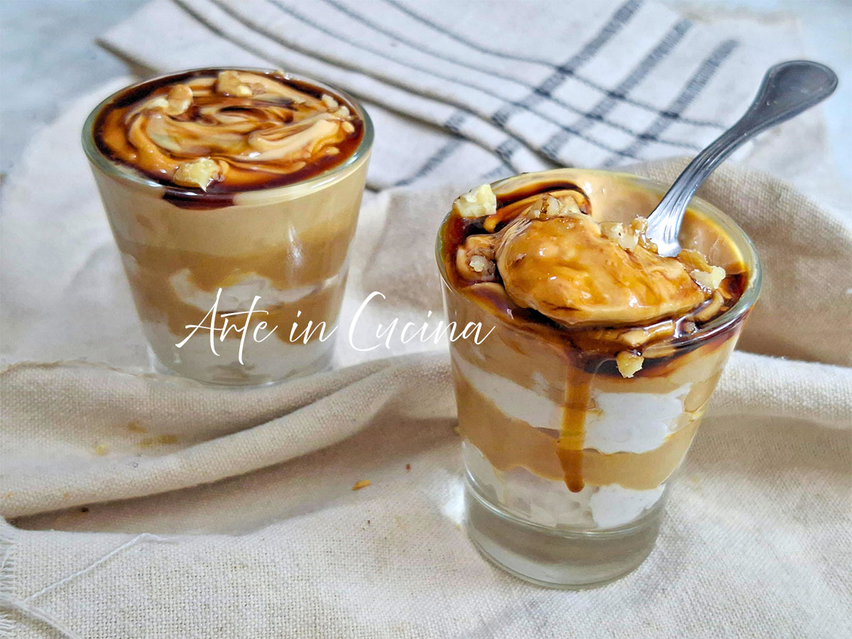 MOUSSE CARAMEL AU CARAMEL et NOIX