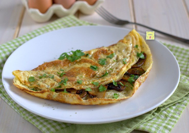 Omelette aux champignons