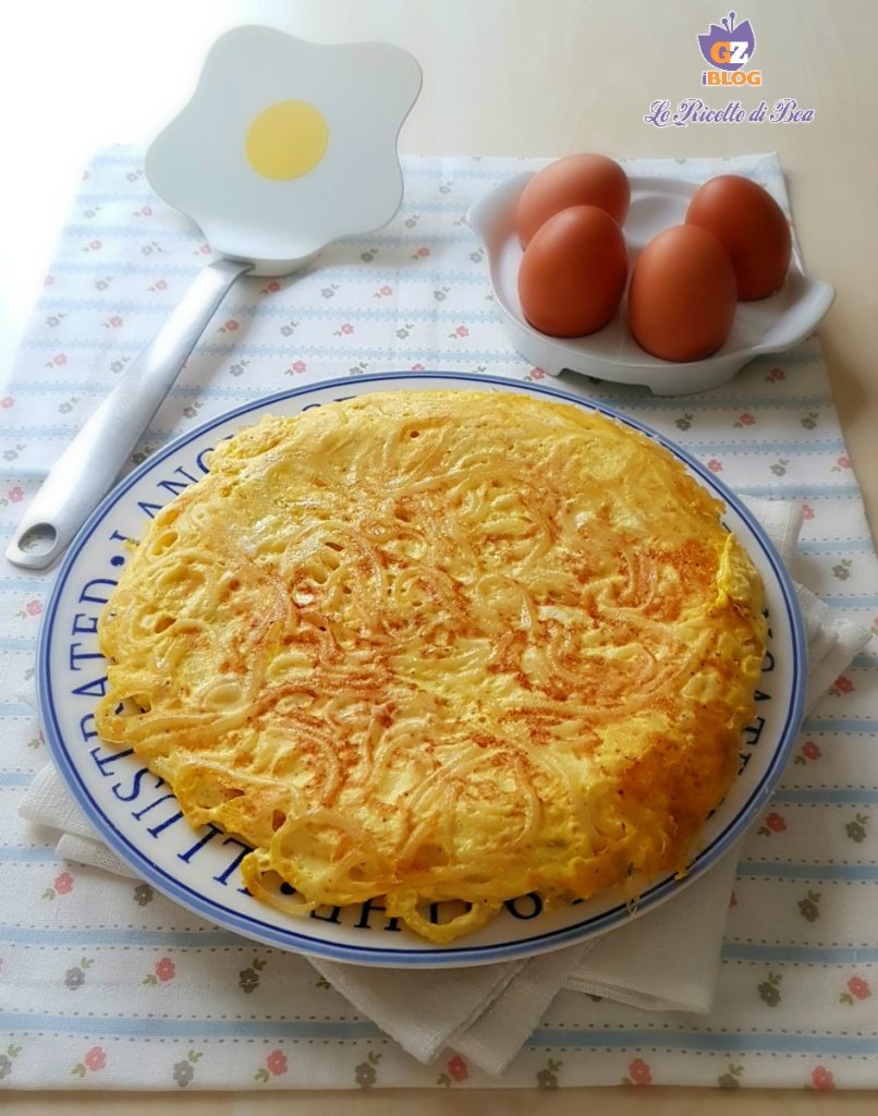 omelette de spaghettis