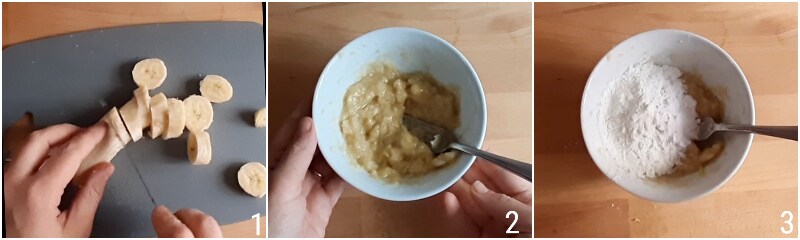 pancake à la banane sans sucre recette facile pour utiliser des bananes mûres sans gluten le grain de maïs 1 écraser banane