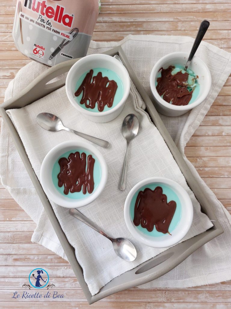 panna cotta à la menthe