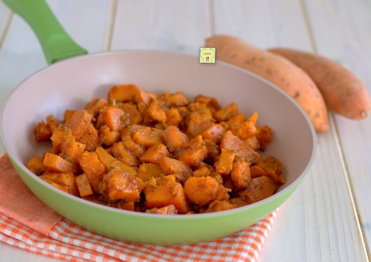 Patates douces à la poêle